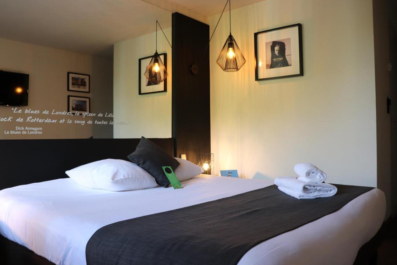 Logis Hotel Restaurant Des Acacias Lille Neuville En Ferrain Экстерьер фото